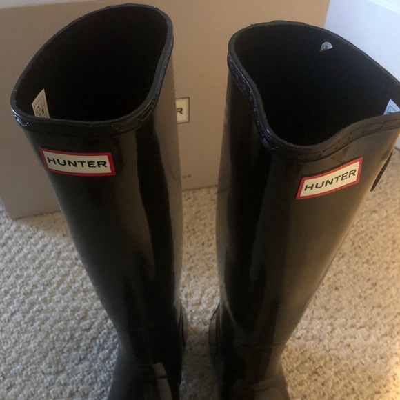 NEW ❤️❤️❤️ Hunter Black Women's Winter & Rain Boots - Picture 5 of 10